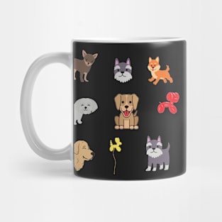 Dog 9 pk Stickers Collection Mug